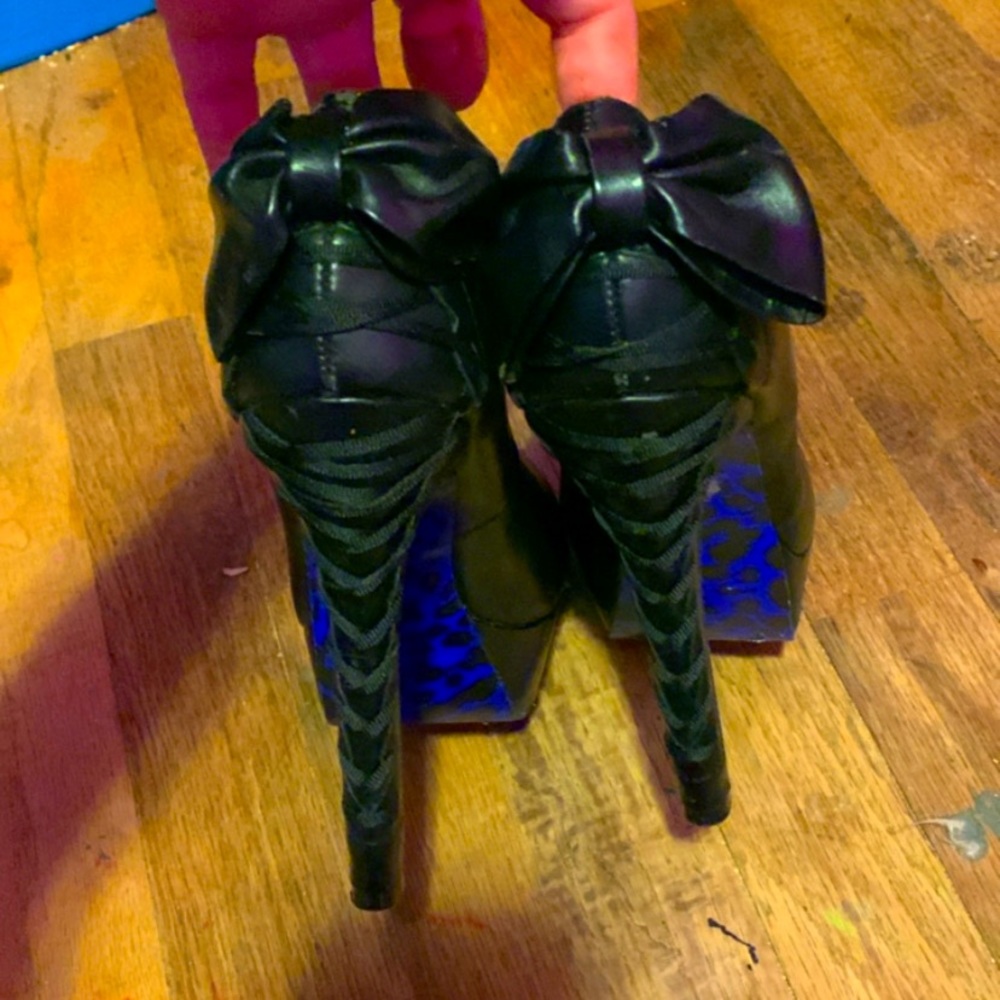 RARE BETSEY JOHNSON “JHONSONVILLE” CORSET HEELS!